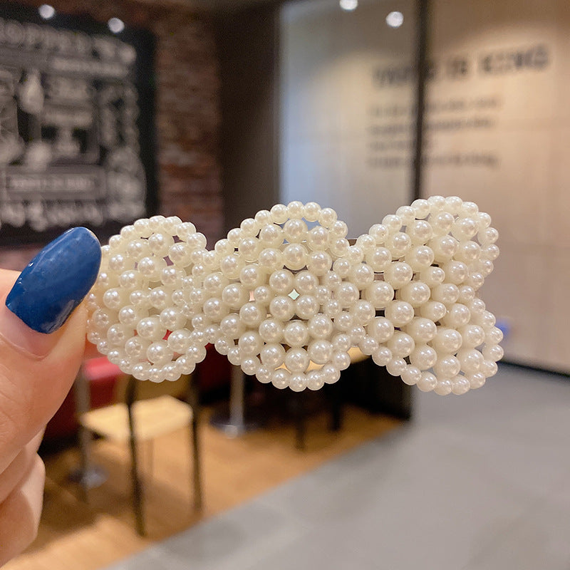 Wholesale Cute Pearl Rhinestone Retro Alloy Hairpins